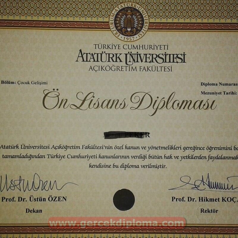 edevlet onaylı diploma